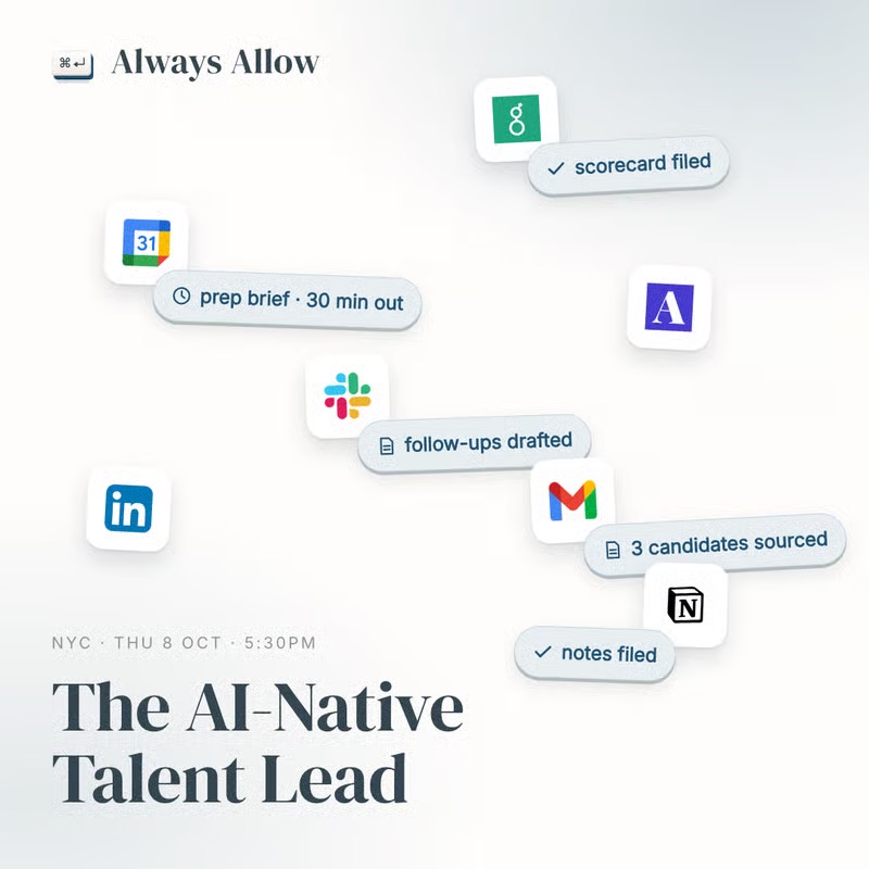 The AI-Native Talent Lead event cover
