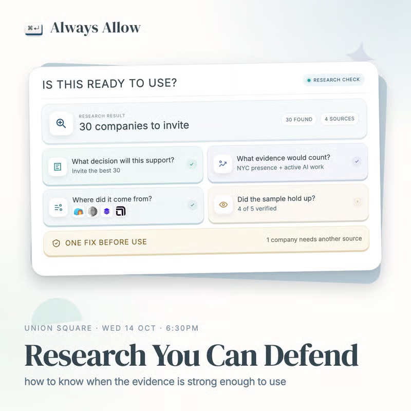 Research You Can Defend event cover