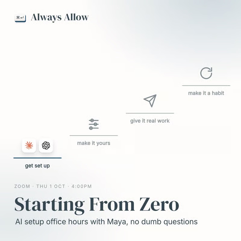 Starting From Zero event cover
